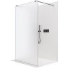 493885 cerano sprchova zastena walk in onyx duo l p 8 mm hranata vzpera cerna matna mlecne sklo 60x200 cm