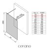 493885 cerano sprchova zastena walk in onyx duo l p 8 mm hranata vzpera cerna matna mlecne sklo 60x200 cm