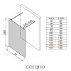 493840 cerano sprchova zastena walk in onyx duo l p 8 mm hranata vzpera zlata kartacovana mlecne sklo 150x200 cm