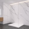 494635 3 cerano sprchova zastena walk in onyx duo l p 8 mm kulata vzpera bila matna transparentni sklo 130x200 cm