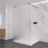 494890 3 cerano sprchova zastena walk in onyx duo l p 8 mm kulata vzpera cerna matna mlecne sklo 50x200 cm