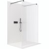 494941 1 cerano sprchova zastena walk in onyx duo l p 8 mm kulata vzpera cerna matna ryhovane sklo 100x200 cm