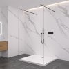 495292 3 cerano sprchova zastena walk in onyx duo l p 8 mm kulata vzpera cerna matna transparentni sklo 110x200 cm