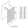 495292 cerano sprchova zastena walk in onyx duo l p 8 mm kulata vzpera cerna matna transparentni sklo 110x200 cm