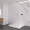 494854 3 cerano sprchova zastena walk in onyx duo l p 8 mm kulata vzpera zlata kartacovana mlecne sklo 50x200 cm