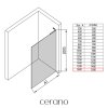 488239 cerano sprchova zastena walk in onyx l prava vzpera 8 mm cerna matna transparentni sklo 160x200 cm