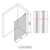 488248 cerano sprchova zastena walk in onyx l prava vzpera 8 mm cerna matna transparentni sklo 70x200 cm