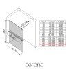 483724 cerano sprchova zastena walk in onyx round l p 8 mm policka drzak na rucniky kulata vzpera chrom grafitove sklo 150x200 cm