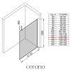 539848 cerano sprchova zastena walk in onyx top cube l p 8 mm hranata vzpera cerna matna mlecne sklo 130x200 cm