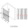 540178 cerano sprchova zastena walk in onyx top cube l p 8 mm hranata vzpera policka drzak na rucniky cerna matna mlecne sklo 110x200 cm