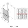540208 cerano sprchova zastena walk in onyx top cube l p 8 mm hranata vzpera policka drzak na rucniky cerna matna mlecne sklo 90x200 cm