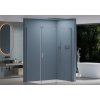 CERANO - Sprchovací kút Santoro Ľ/P - 8 mm - chróm, transparentné sklo - 110x70x195 cm - posuvný