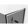 543607 cerano sprchovy kout porte l p 8 mm cerna matna grafitove sklo 90x80 cm kridlovy