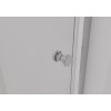 CERANO - Trostenný sprchovací kút Varone POINT UL/P - 6 mm - chróm, transparentné sklo - 90x100x195 cm - posuvný