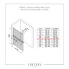 626434 5 cerano sprchova zastena walk in onyx round l p 10 mm policka drzak na rucniky kulata vzpera chrom transparentni sklo 110x200 cm