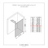 636370 cerano sprchova zastena walk in onyx cube l p 10 mm hranata vzpera cerna matna transparentni sklo 110x200 cm