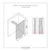 636481 cerano sprchova zastena walk in onyx cube l p 10 mm hranata vzpera chrom transparentni sklo 150x200 cm