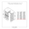 639706 4 cerano sprchova zastena walk in onyx t l p 10 mm hranata vzpera policka drzak na rucniky cerna matna transparentni sklo 160x150 cm