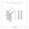 641566 3 cerano sprchova zastena walk in onyx duo l p 10 mm kulata vzpera cerna matna grafitove sklo 130x200 cm