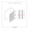 642433 2 cerano sprchova zastena walk in onyx l leva vzpera 10 mm chrom grafitove sklo 110x200 cm