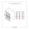 642292 3 cerano sprchova zastena walk in onyx l leva vzpera 10 mm policka drzak na rucniky cerna matna grafitove sklo 120x200 cm