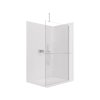 650866 1 cerano sprchova zastena walk in onyx top round l p 10 mm kulata vzpera policka drzak na rucniky chrom transparentni sklo 160x200 cm
