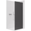 CERANO - Sprchová zástena Walk-in Onyx YL/P - 8 mm - guľatá vzpera - chróm, grafitové sklo - 40x200 cm