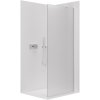 CERANO - Sprchová zástena Walk-in Onyx YL/P - 8 mm - guľatá vzpera - chróm, mliečne sklo - 30x200 cm