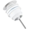CERANO - Umývadlový výpust - 5/4“ - click-clack - univerzálny - biela matná