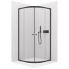 650470 cerano sprchovy kout orso l p 5 mm rohovy cerna transparentni sklo 80x80 cm posuvny