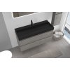668899 cerano koupelnova skrinka carole betonove seda umyvadlo z lit mramoru vita otvor cerna matna 100x58x46 cm