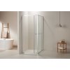 CERANO - Sprchovací kút Versaro L/P - 6 mm - chróm, transparentné sklo - 100x90 cm - zasúvací