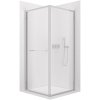 CERANO - Sprchovací kút Versaro L/P - 6 mm - chróm, transparentné sklo - 90x90 cm - zasúvací