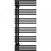CERANO - Kúpeľňový elektrický radiátorový set Burke - Ľ/P - 600W - čierna matná - 1200x500 mm