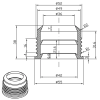 497976 cerano redukce 50 40mm guma