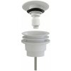 CERANO - Umývadlový výpust - 5/4“ click-clack - univerzálny - neuzatvárateľný - plast - biely matný