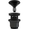 CERANO - Umývadlový výpust - 5/4“ click-clack s prepadom - neuzatvárateľný - plast - 35/50mm - čierna matná