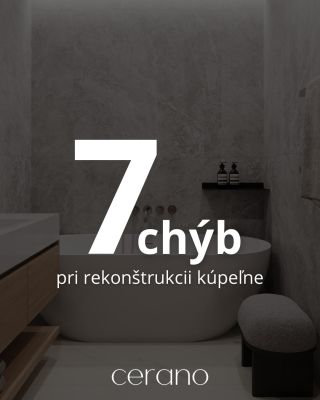 Plánuješ rekonštrukciu kúpeľne? 🛠🚿 Potom sa oplatí neurobiť zbytočné chyby hneď na začiatku. Spísali sme pre teba 7 vecí,...