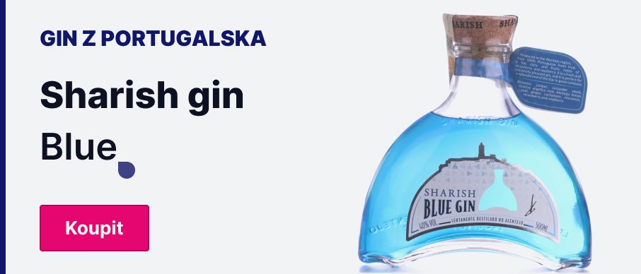 Portugalský gin Sharish Blue