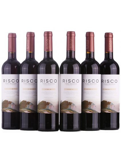 karton červených vín Risco v akci