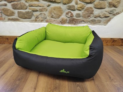 Cerino pelech křeslo Imola L 120x100x20 OXFORD - LIMETKA / ČERNÁ
