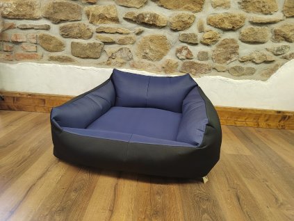 Cerino Pelech pro střední plemena IMOLA 110 x 95 x 15 - MODRÁ / TMAVÁ