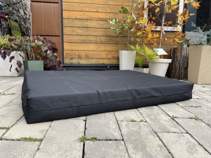 CERINO PELECH MATRACE VERONA - TEXTILNÍ ZÁTĚŽOVÁ LÁTKA - 140x100x15 - ČERNÁ SE VZOREM