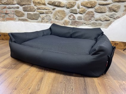 CERINO KŘESLO IMOLA M ORCA 125 x 115 x 15 cm - TEXTILNÍ ZÁTĚŽOVÁ LÁTKA - TMAVÁ SE VZOREM / TMAVÁ