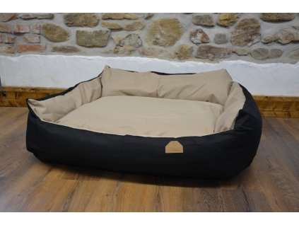 CERINO KŘESLO IMOLA M ORCA 125 x 115 x 15 cm - OXFORD VODĚODPUDIVÁ LÁTKA - BÉŽOVÁ / HNĚDÁ