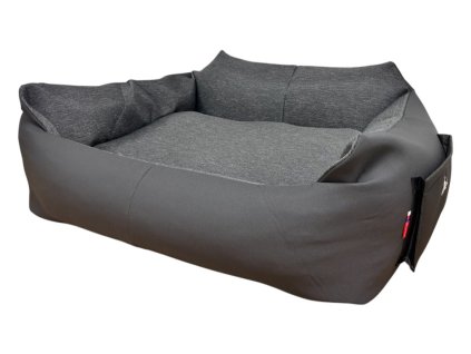 CERINO PELECH KŘESLO IMOLA L 120x100x20 TEXTILNÍ - ANTRACIT MELÍR / ČERNÁ