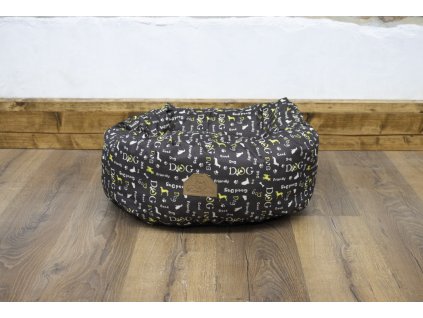 Cerino pelíček NEST ovál 60cm x 55cm x 18cm psí tlapka - voděodolná látka