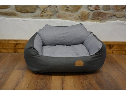 CERINO PELECH IMOLA ENZA 85 x 85 x 15 cm - CODURA - ANTRACIT/SVĚTLE ŠEDÁ
