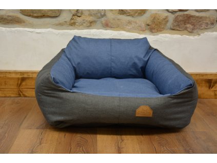CERINO PELECH IMOLA ENZA 85 x 85 x 15 cm - CODURA - ANTRACIT/MODRÁ