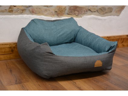 CERINO PELECH IMOLA ENZA 85 x 85 x 15 cm - CODURA - ANTRACIT/ZELENÁ
